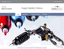 Tablet Screenshot of amarillotattoos.com